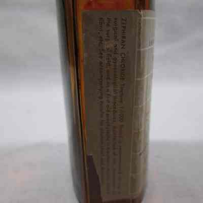 Side view of bottle of zephiran chloride.