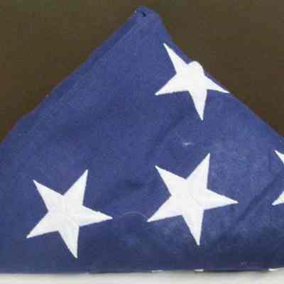 US Military Funeral Flag