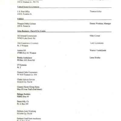 Pg. 27, U.S. Gov., Utilities, out side city limits