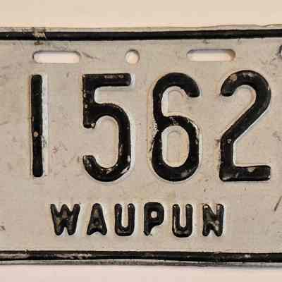 License Plate, Bicycle, 1990-1991