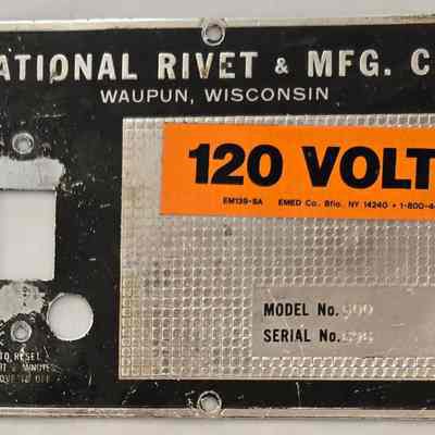 National Rivet, Switch Plate