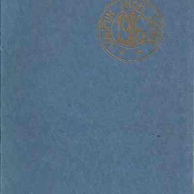 1916 Waupun High School Year Book, "Junior Annual".