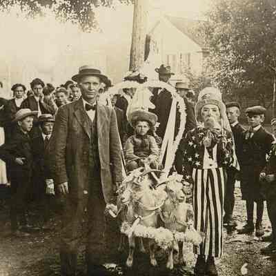 Postcard, Parade, Homecoming, July 1908