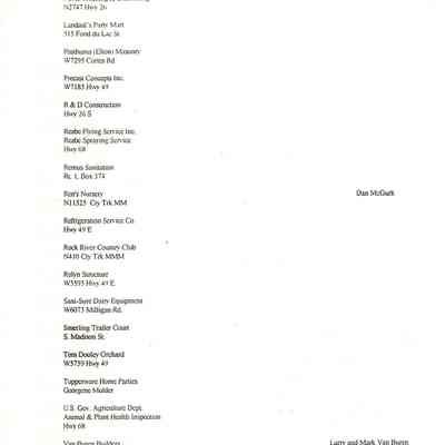 Pg. 29, Outside city limits, cont.