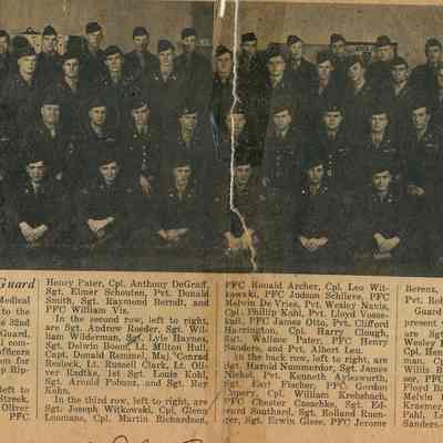 Waupun National Guard w/names.