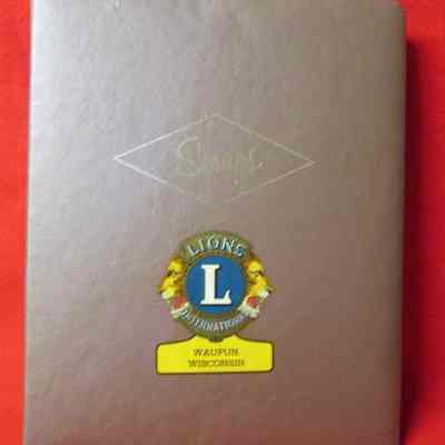 Lions Club scrapbook front cover