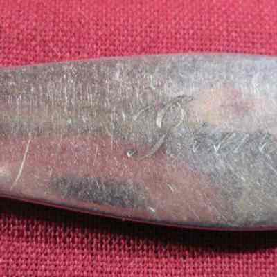 Back of spoon handle, "Irene"