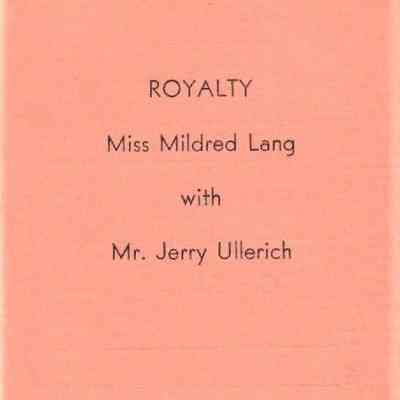 Waupun High School "Junior Prom" (May 18 1939): Origformat: Other