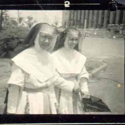 Photo of two nuns during WWII.