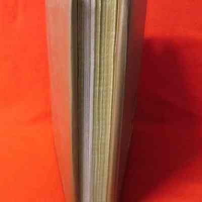 Edge of post bound Lions Club scrapbook