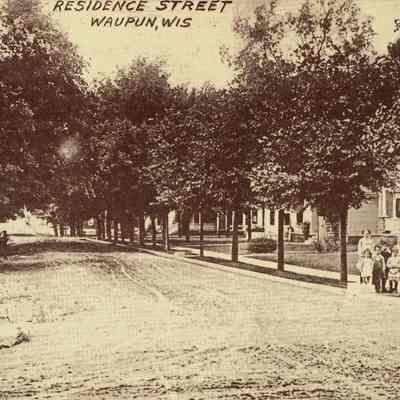 Postcard, Houses, South Madison, Residence Street, Circa 1900