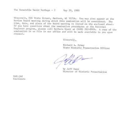 page 2 of letter of nomination - End of the Trail