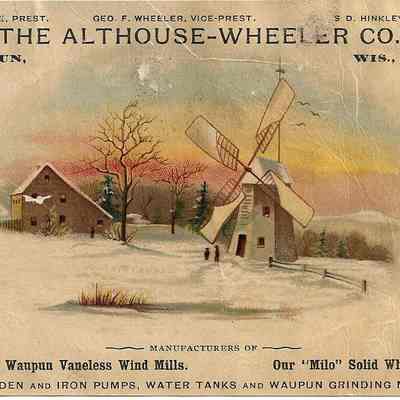 Advertisement, Althouse-Wheeler Co., Vaneless Wind Mills