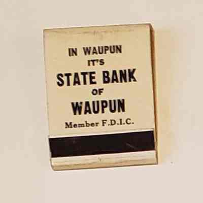 Matchbook, State Bank of Waupun