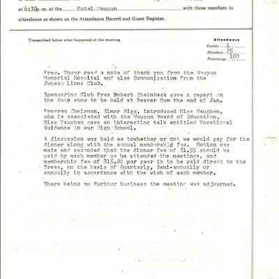 Minutes of Jan. 17, 1963