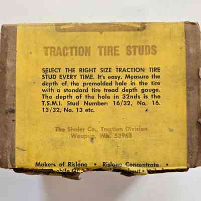 Tire Studs, Shaler Company, Traction Tire Studs, 1000 Count, Full Box