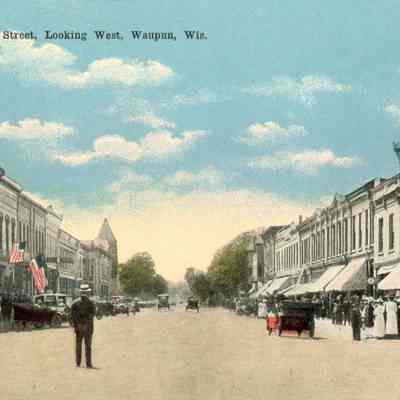 Postcard, Main Street, Looking West, #16905