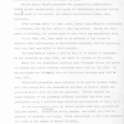 Page 2 of info on Pella Lutheran Church