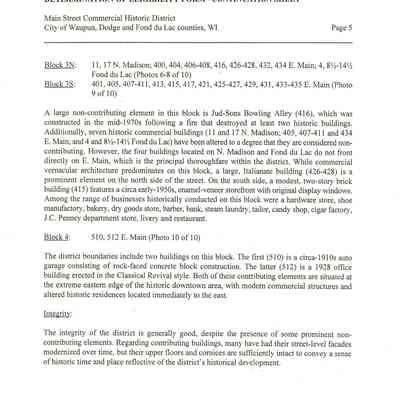Eligibility Form, Narrative cont.