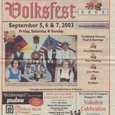 Program, Volksfest, 2003