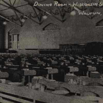 Postcard, Corrections, Wisconsin State Prison, Dining Room