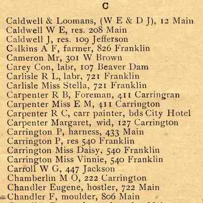 Waupun Directory 1898