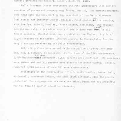 Page 3 of info on Pella Lutheran Church
