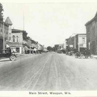 Postcard, Main Street, Looking East