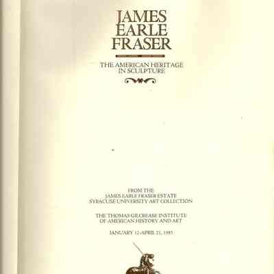 A book James Earle Fraser.