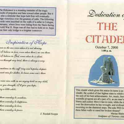 Dedication of The Citadel, October 7, 2000 1:00 p.m. Dedication of The Citadel, October 7, 2000 1:00 p.m.