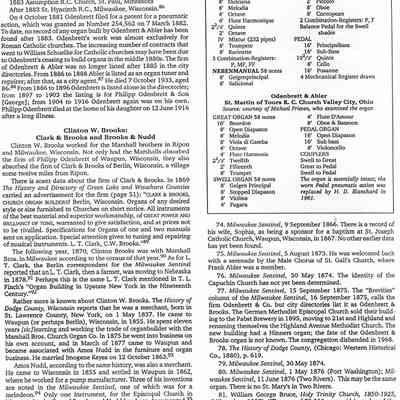 Articles About Odenbrett Organs