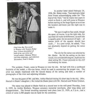 Page from booklet of "A Very Large Wizard of Oz"