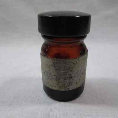 Little brown bottle in firstaid kit.