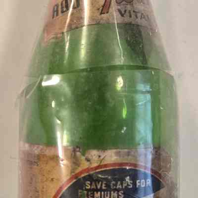 Bottle, Twang Soda, Green Glass, Root Beer