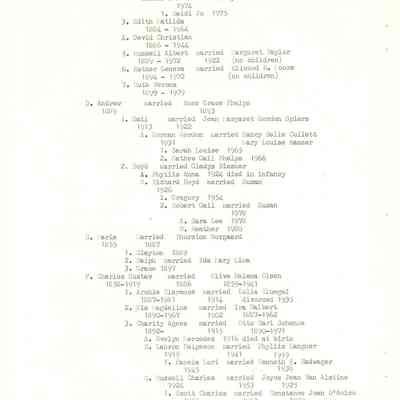 Helgesen family tree - page 2 of 3