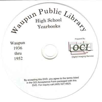 Waupun High School Yearbooks 1936-1952