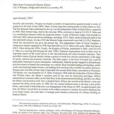 Pg. 8, Narrative cont.