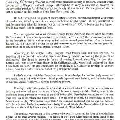 Page from booklet "A Very Large Wizard of Oz"