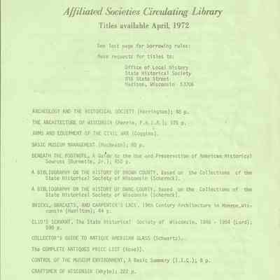 Affiliated Societies Circulating Library