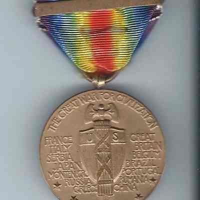 WW1 Victory medl (back)