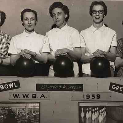 Photograph, Bowling, 1959, Bloohm & Rousseau, WWBA Bay Bowl Green Bay, Tulip Lanes