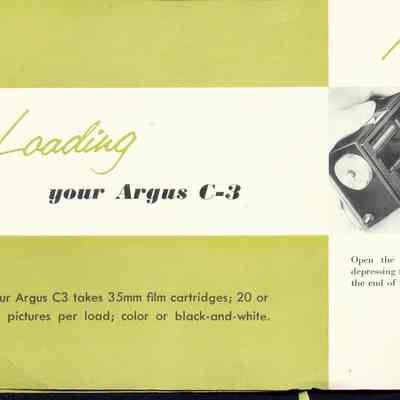 Instruction Booklet Argus C-3
