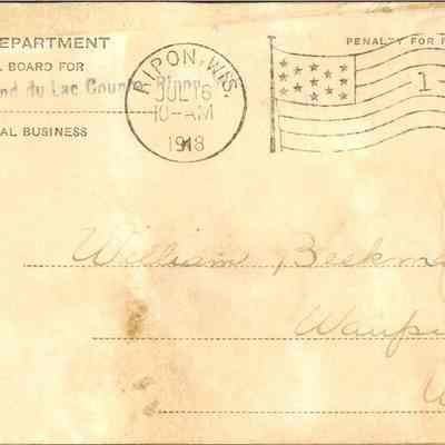 War Dept./ Notice of Classification