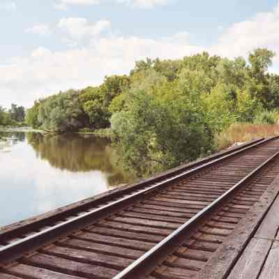 Photograph, Railroad Tracks, Sense of Place, Charles Osteen