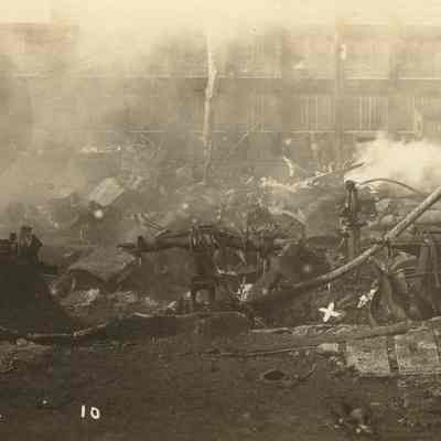 Postcard, Shaler, C.A. Shaler Company Fire.