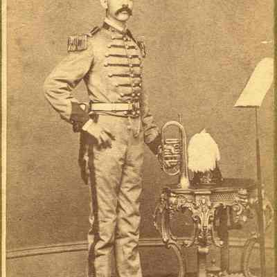 Cabinet Card, Johnson, Small, P. 77, George Heath, Band Uniform