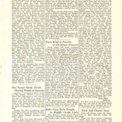 Page 4 of Waupun School News paper 1937