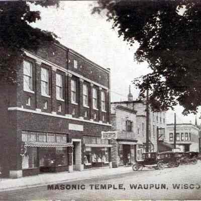Postcard, Masonic Temple, Lodge