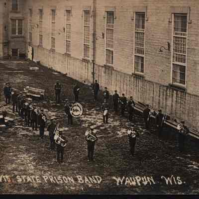 Postcard, Corrections, Wisconsin State Prison, State Prison Band