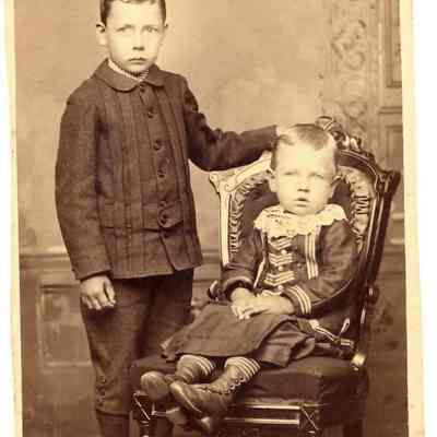 Cabinet Card, Johnson, Small, Schoening Boys